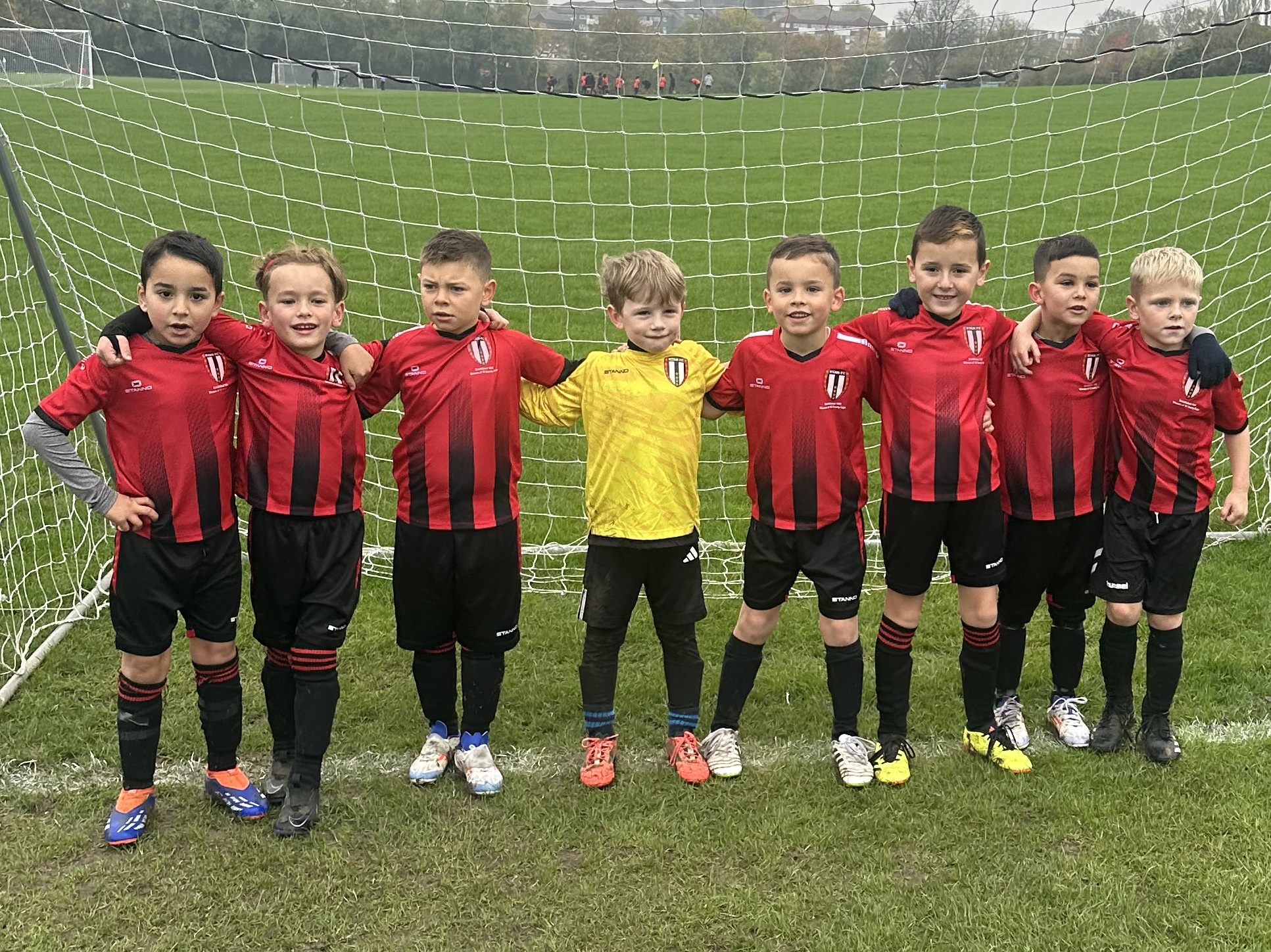 Under 7s Black team photo