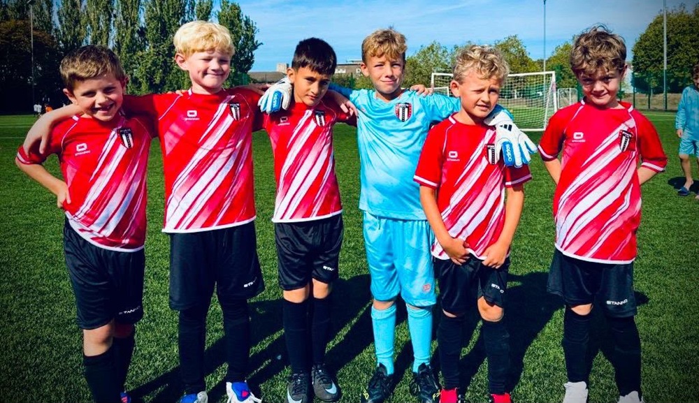 Under 8s Saturday Blue team photo