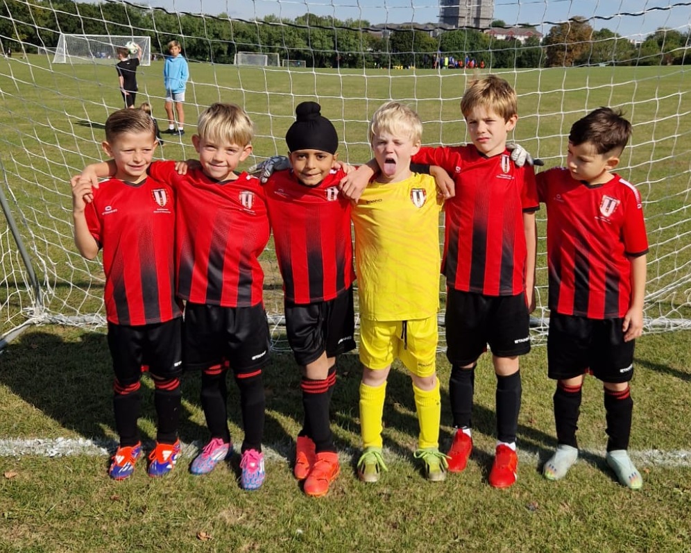 Under 8s White team photo